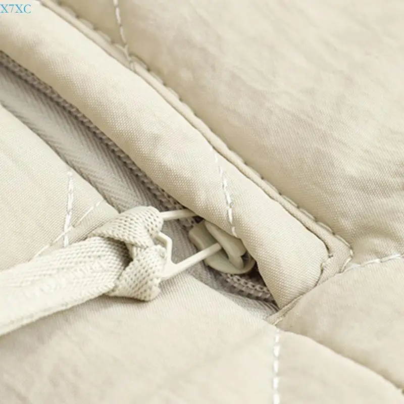 

X7XC Quilted Crossbody Bag Solid Color Puffer Bag Winter Shoulder Bag Tote Handbag