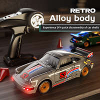 Rc Drift Car 1/43 Rc Gyro Rc4wd Full Scale Remote Control Vehicle Metal Body Colorful Ambient Lighting Toy Cars For Boys