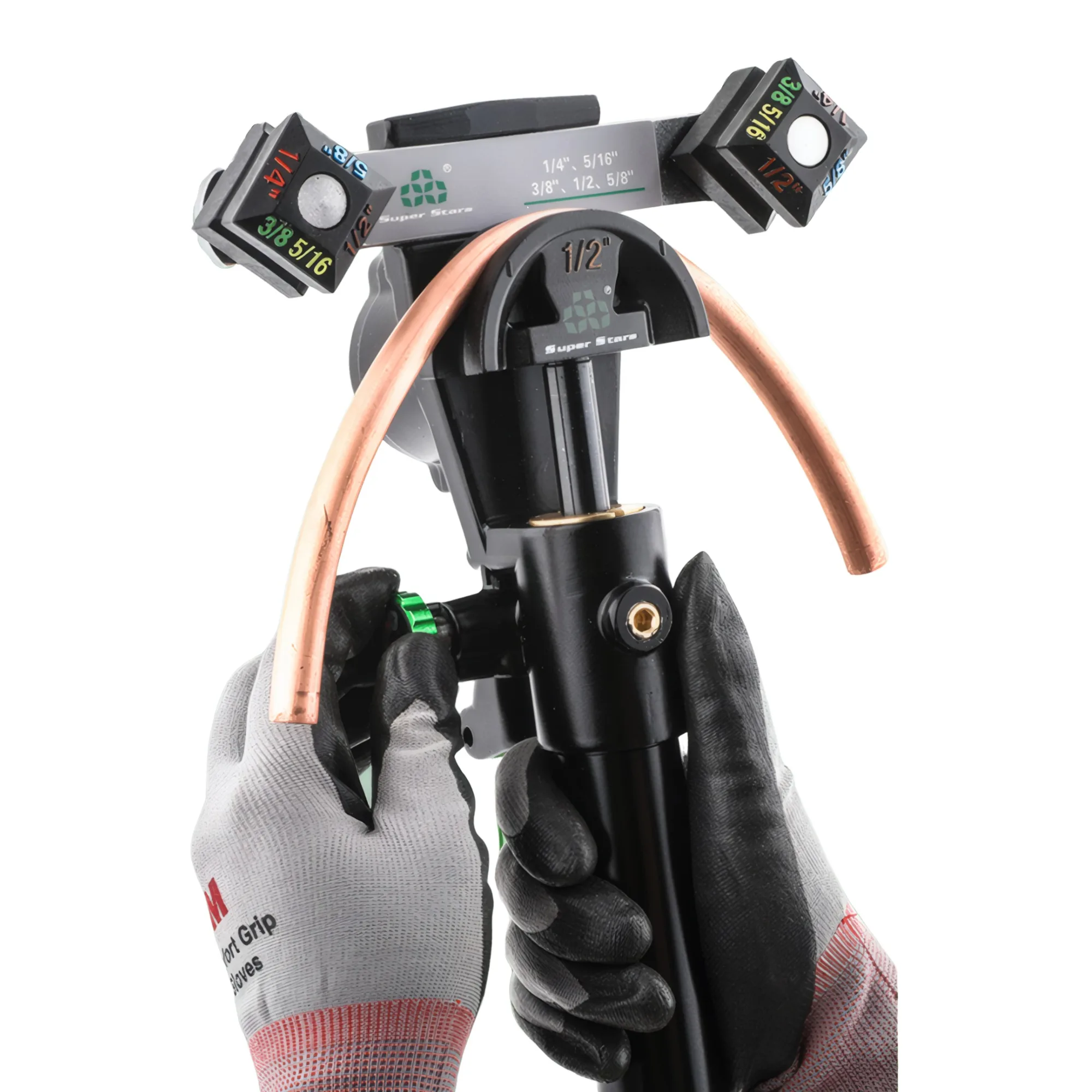 ST-Y999 Hydraulic 90 degree pipe bending mechanical ratchet bow set pipe bender 6-22mm combined pipe bender