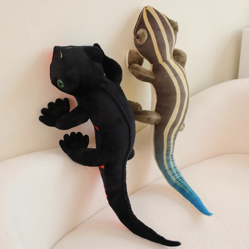 Novos estilos adorável lagarto de pelúcia brinquedos vida real répteis lagarto bonecas animais de pelúcia modelo decoração presentes de aniversário para meninos meninas