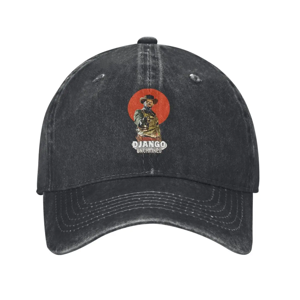 Django-gorras de béisbol con visera para hombre, sombreros de sombra SIN Cadena, película