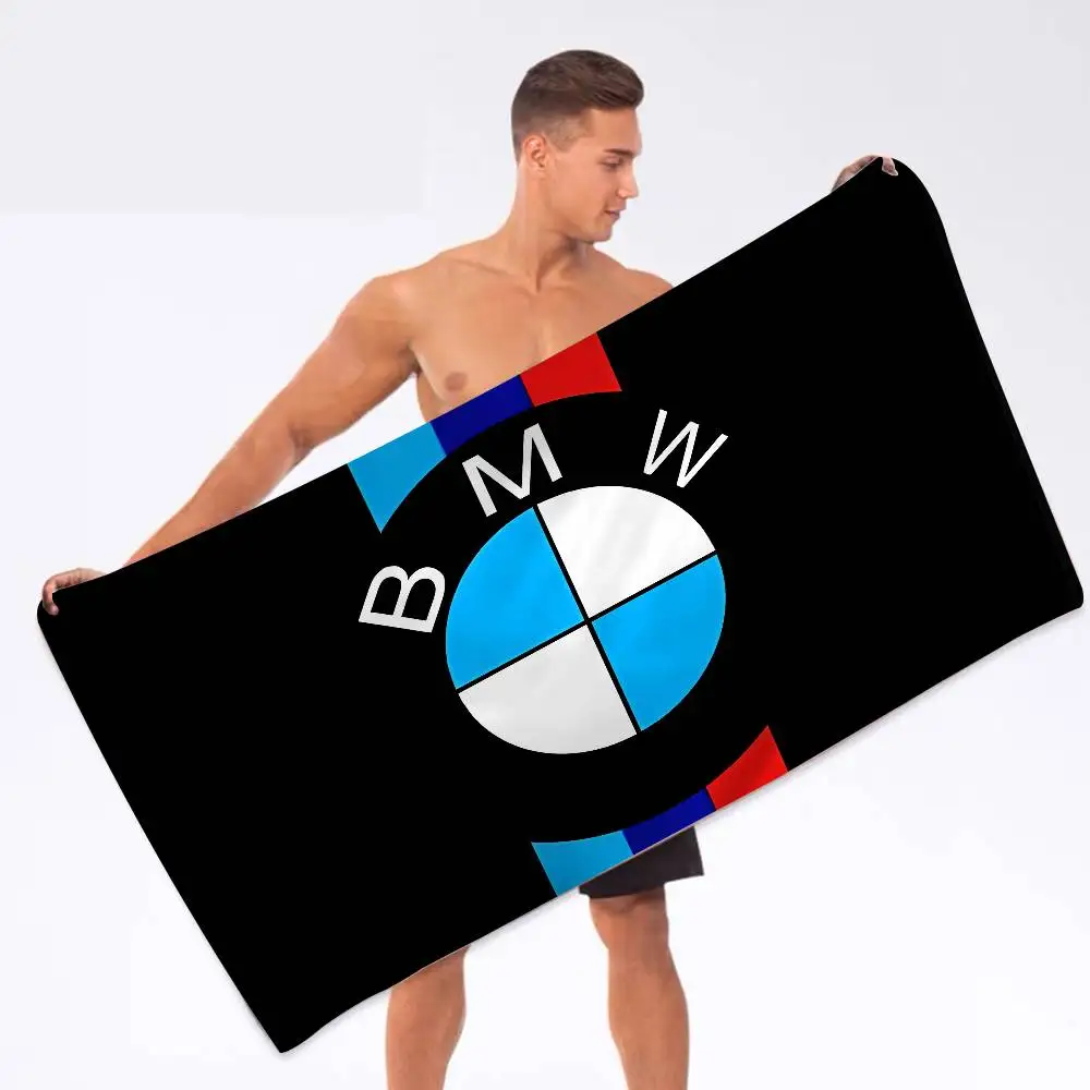 Car B-BMW Badetuch aus Mikrofaser, weich, wasserabsorbierend, atmungsaktiv, für Mädchen und Kinder, dekoratives Cartoon-Strandtuch – Detail 5