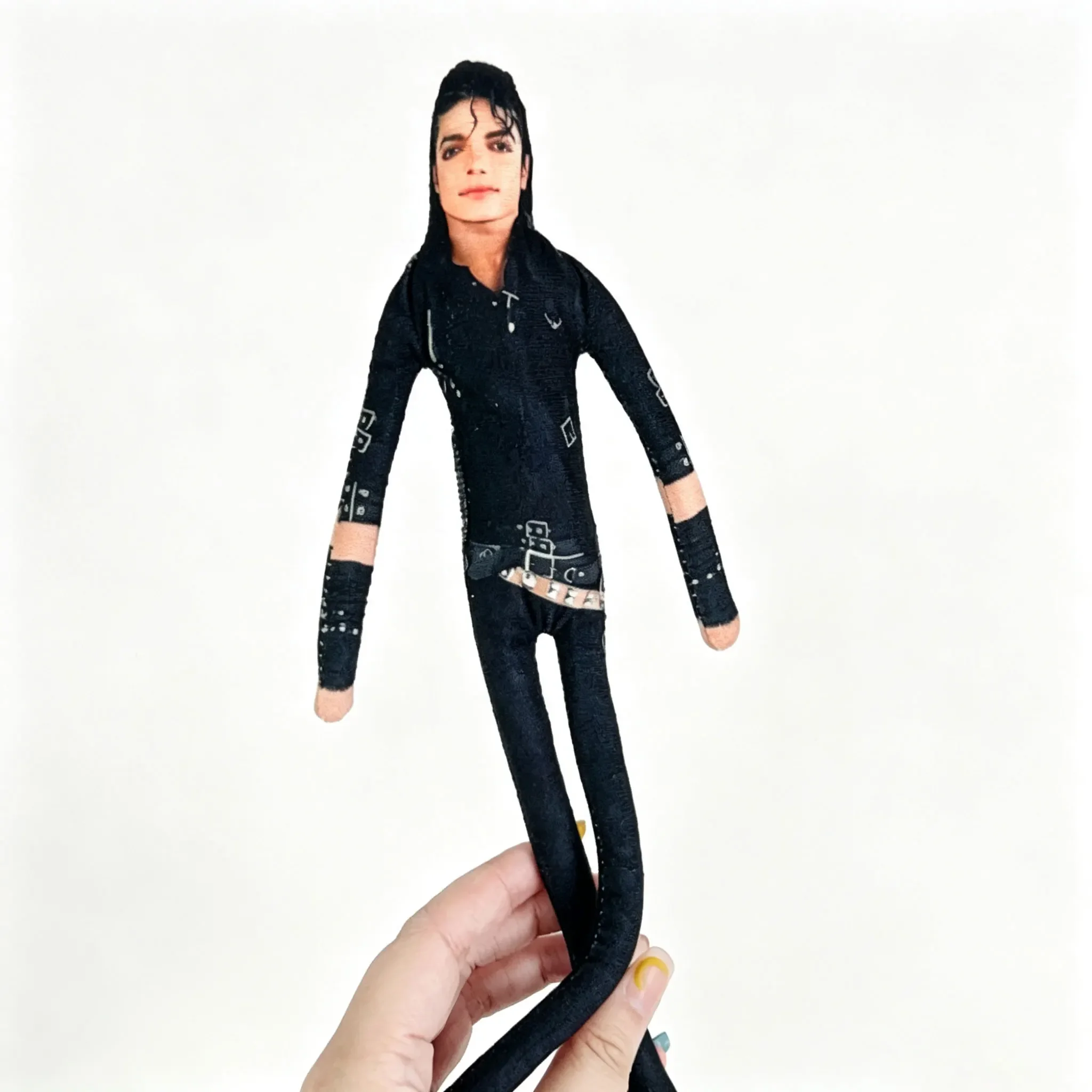 2026 Anime MJ Michael Jackson Plüschfigur, Pop-Plüsch, gefüllte Figur, Zimmerdekoration, abstrakte, bewegliche Gelenk-Requisiten – Detail 4