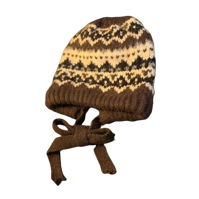 Gorros calavera con cordón a para uso callejero, sombrero grueso sin para adultos y adolescentes, gorro cálido