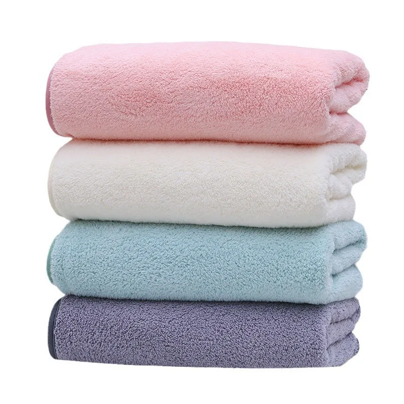 CALIYI 3PCS 60cm*30cm Coral Velvet Face Towels for Bathing Makeup Removal And Facial Care Soft Highly Absorbent Facial Tools