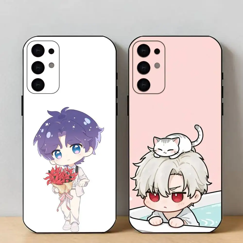 

L-Love and Deepspace Phone Case For Samsung S25,24,23,22,30,21,10,9,Ultra,Plus,Lite Soft Black Case