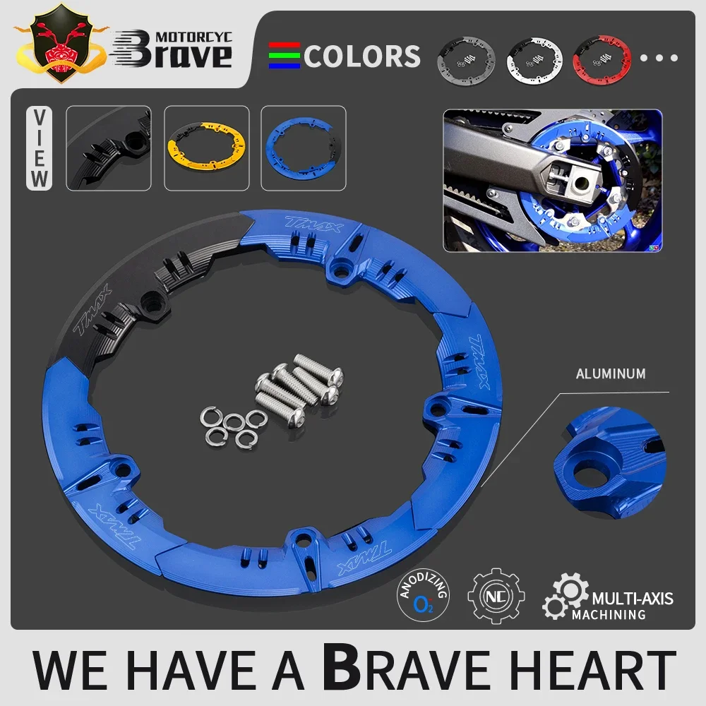 

Motorcycle Accessories CNC Transmission Belt Pulley Protector Guard Cover For Yamaha tmax 530 sx/dx 2017 2018 2019 2020