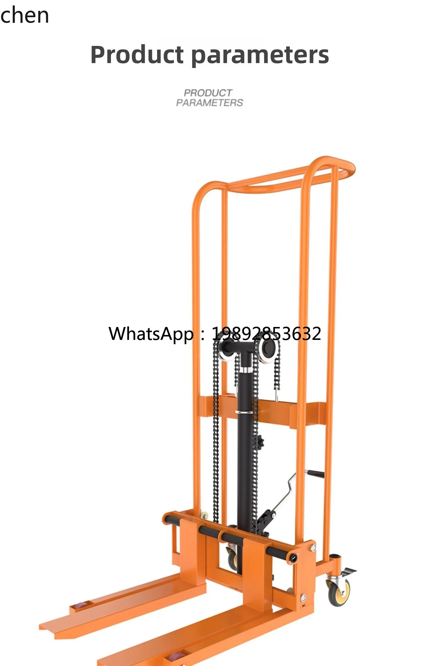 Household Small Hand-Push Manual Hydraulic Forklift Lifting Truck Pallet Jack Lightweight Handling Tool