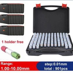 51 sztuk/pudło 0.5.00 ~ 1.00mm krok 0.01mm stalowy bolec Gauge Pin Gage Pin narzędzie pomiarowe wysokiej jakości