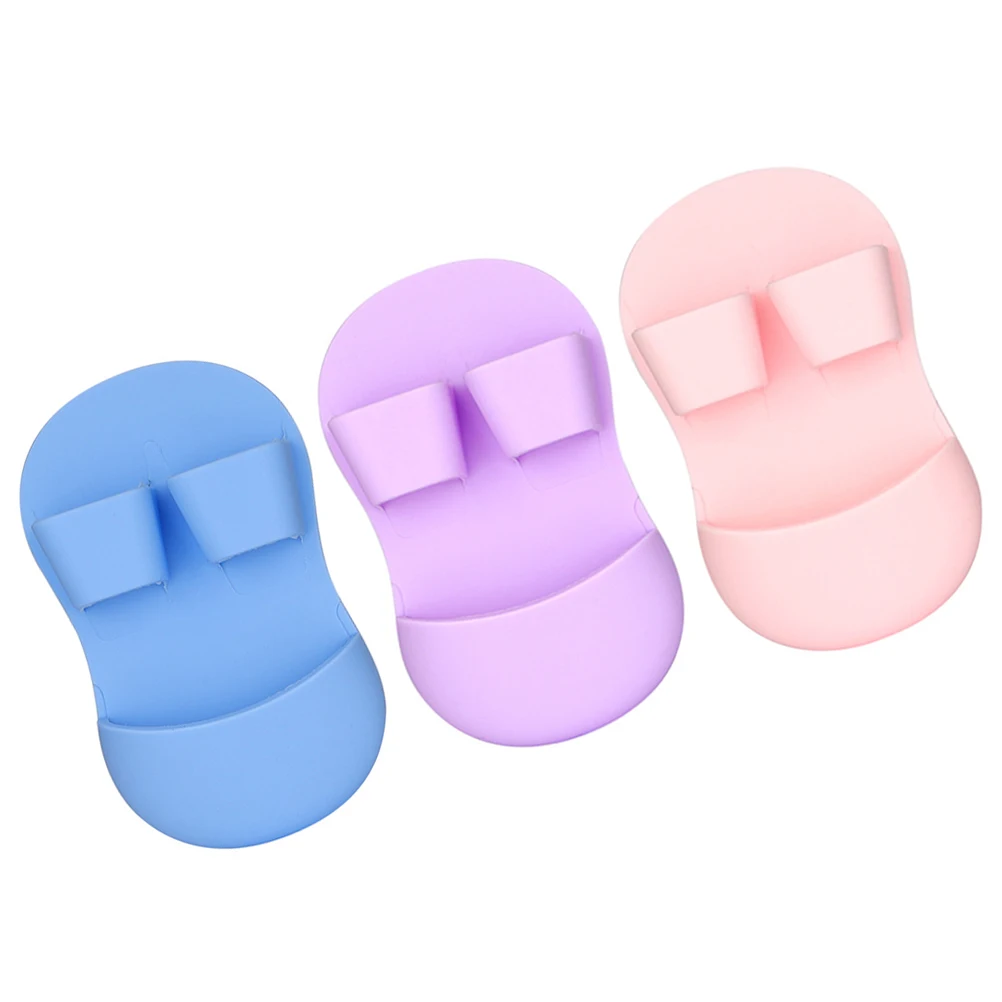 

3 Pcs Face Brush Pink Purple Blue Facial Wash Exfoliator Cleansing Scrubber Silicone Gel Durable Safe Comfortable Women Makeup