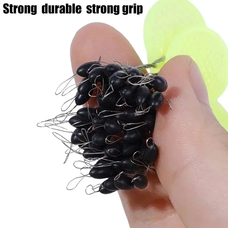 Rubber Space Beans for Sea Carp Fly Fishing Rubber Oval Stopper Fishing Float Fishing Bobber Float Line Stops Fishing Equipments