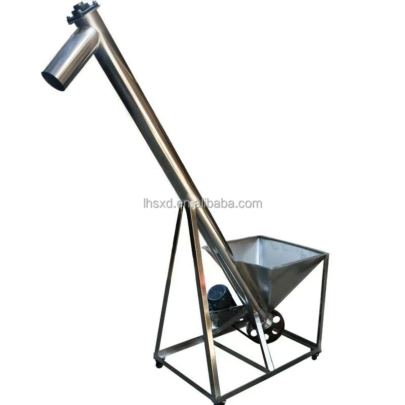 Automatic Screw Granule Powder Feeder for Stainless Steel Screw Conveyor Feeding Machine for Industrial Powder Handling