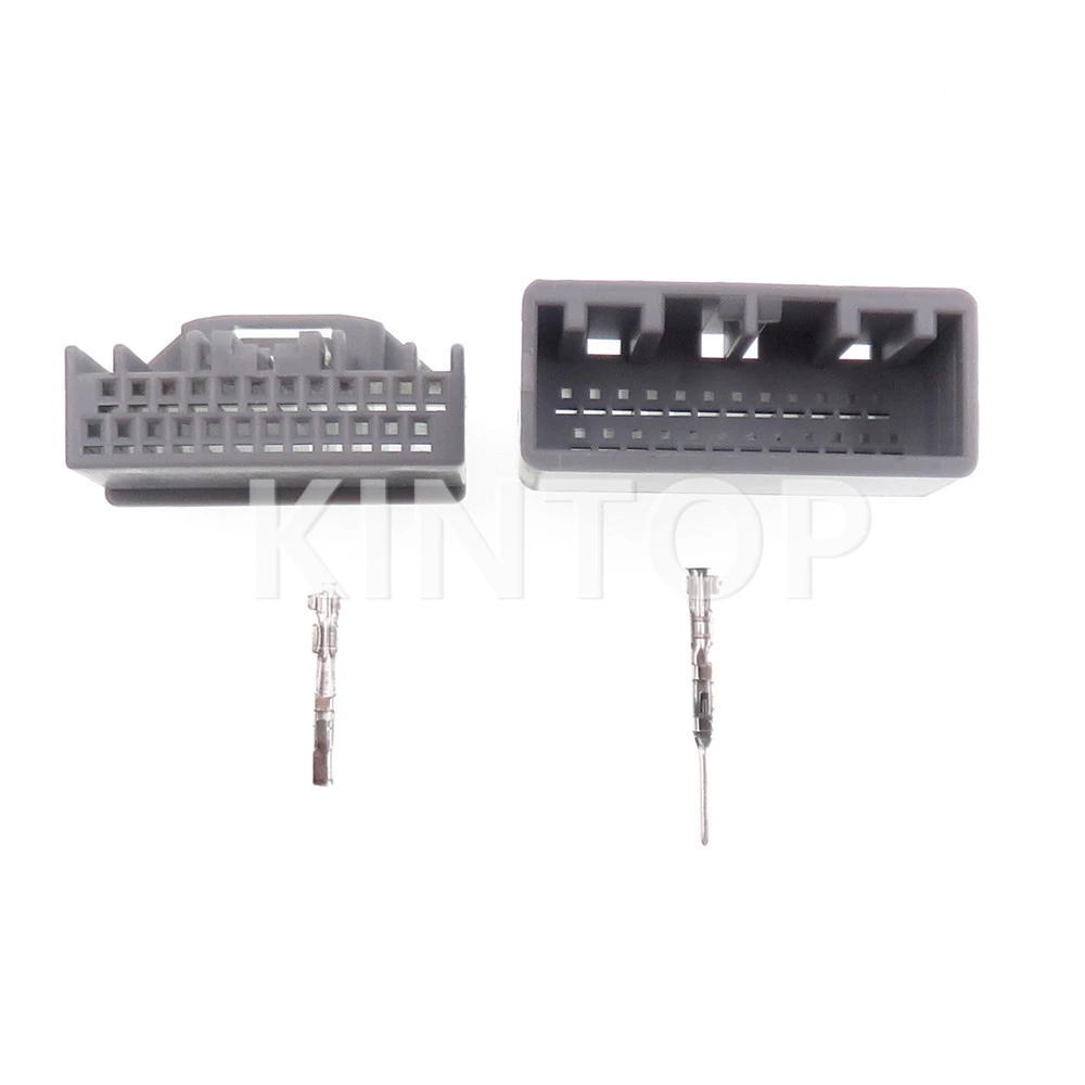 1 Set 24 Pins Car Low Power Small Current Socket With Wires MX34024PF1 MX34024SF1 Auto AC Assembly Wiring Terminal Unsealed Plug