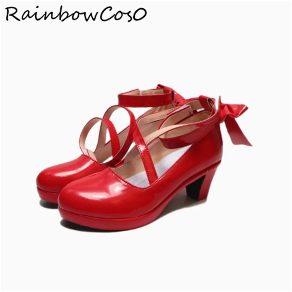 Kaname Madoka Puella Magi Madoka Magica Cosplay Shoes Boots Game Anime Party Halloween RainbowCos0 W4332