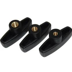 T Type Slotted Hand Nut, T Type, Plastic Head, Handle Nuts, Wood Plum Bolt, 65 #, M6, M8, M10, 2Pcs Lot