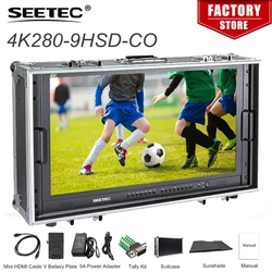 Seetec 4K280-9HSD-CO 28 Inch 4K Ultra-HD Resolution Carry-on Broadcast Director Monitor for CCTV Monitoring & Making Movies