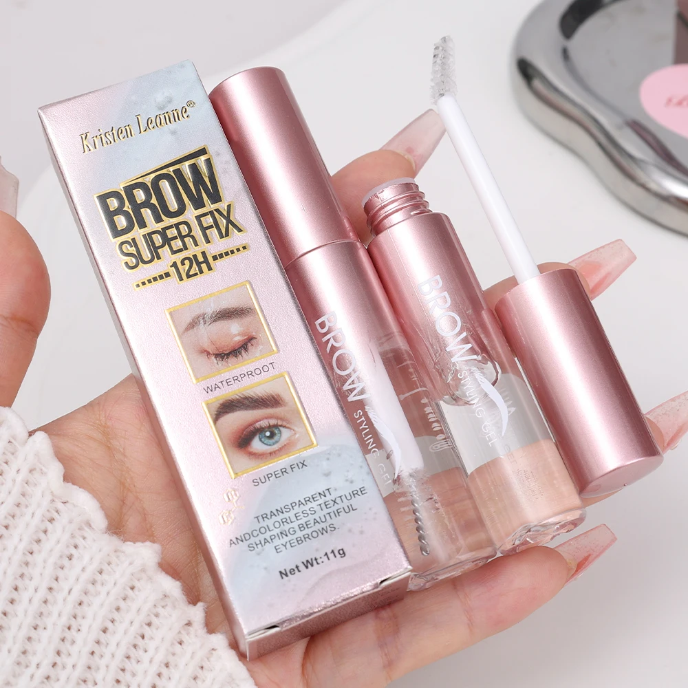 กันน้ํา 3D Eyebrow ครีมจัดแต่งทรงผมติดทนนาน Quick-drying ไม่ง่ายที่จะจางหายไปธรรมชาติ Wild Eyebrow Pomade Setting GEL เครื่องสําอาง