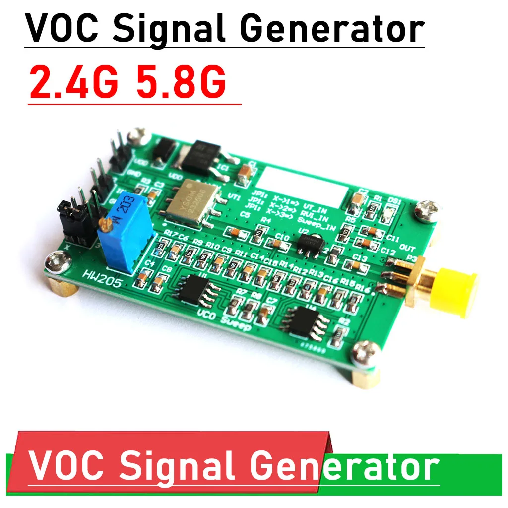 2.4G 5.8G VCO Signal Generator With Sweep Power Voltage-Controlled Oscillator Module FOR 2.4GHZ 5.8GHZ WIFI RF Amplifier