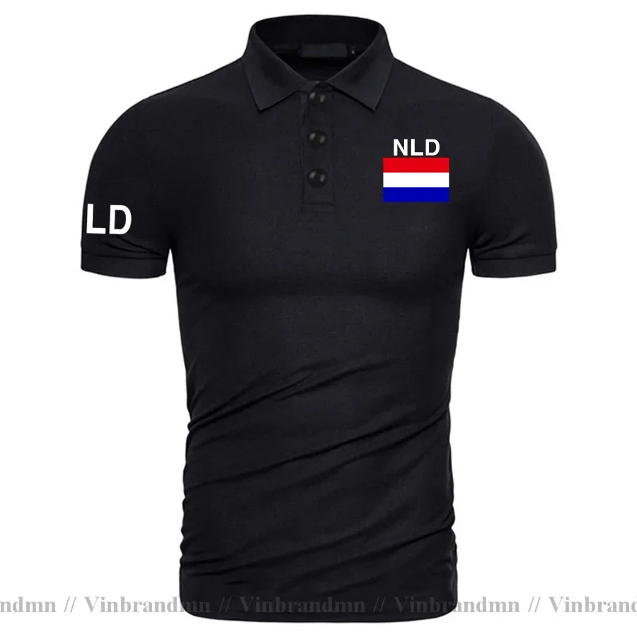 Netherlands Dutch Polo Shirts Men Short Sleeve Brands Printed For Country Flag Shirt Nederland Holland NLD NL Fashion Tops Tees