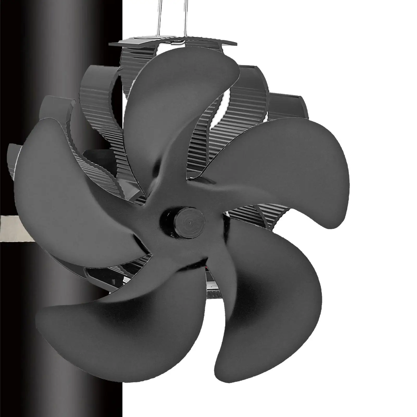 Heat Powered Fan Non Electricity Wood Stove Fan Heat Powered Heating Supplies Quiet For Indoor Home Log Burner Pellet Pipe