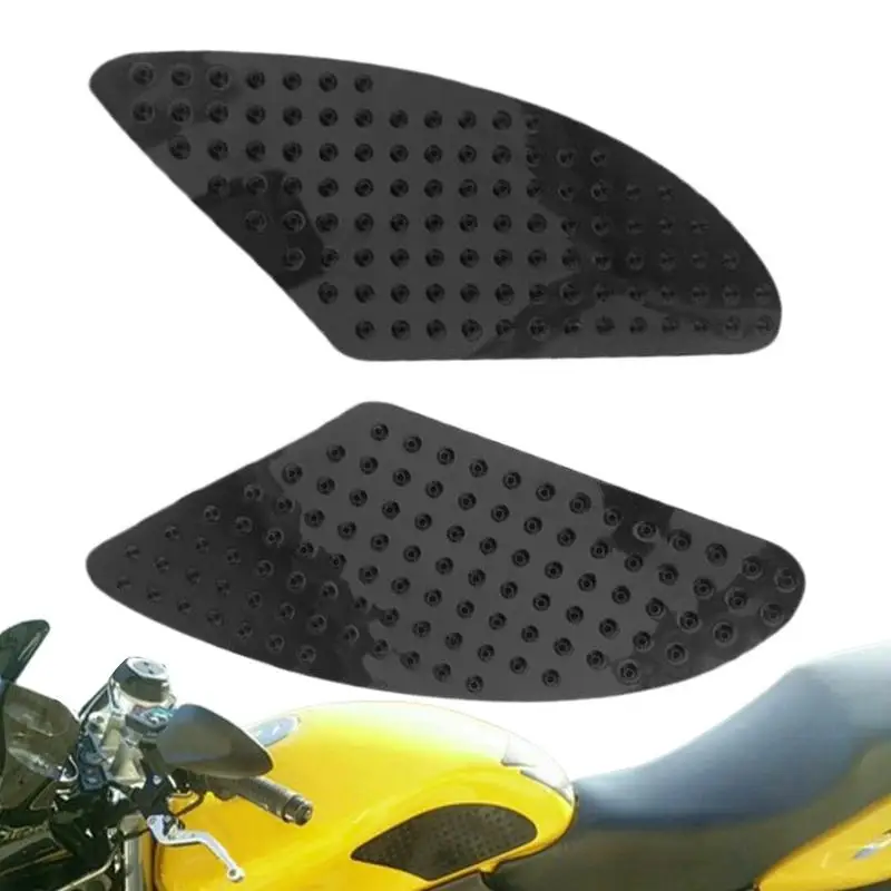 

Motorcycle Side Traction Pads 2pcs Tank Side Protector Pad For Motorcycle Self-Adhesive Motorbike Stickers Knee Grip For Stable