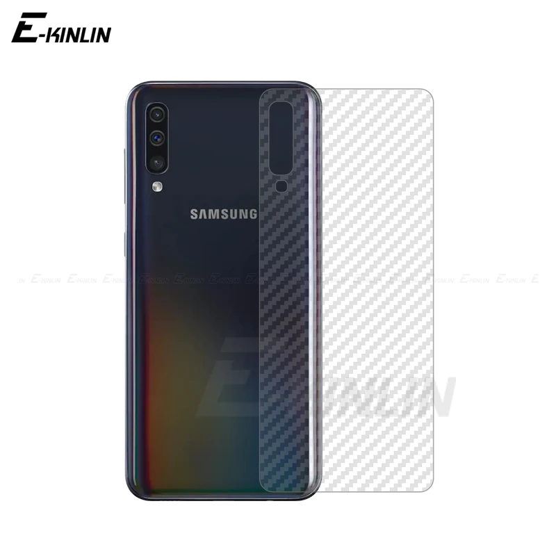 Clear Soft 3D Carbon Fiber Back Film For Samsung Galaxy A90 A50 A60 A70 A80 A20 A30 5G Rear Screen Protector Not Glass