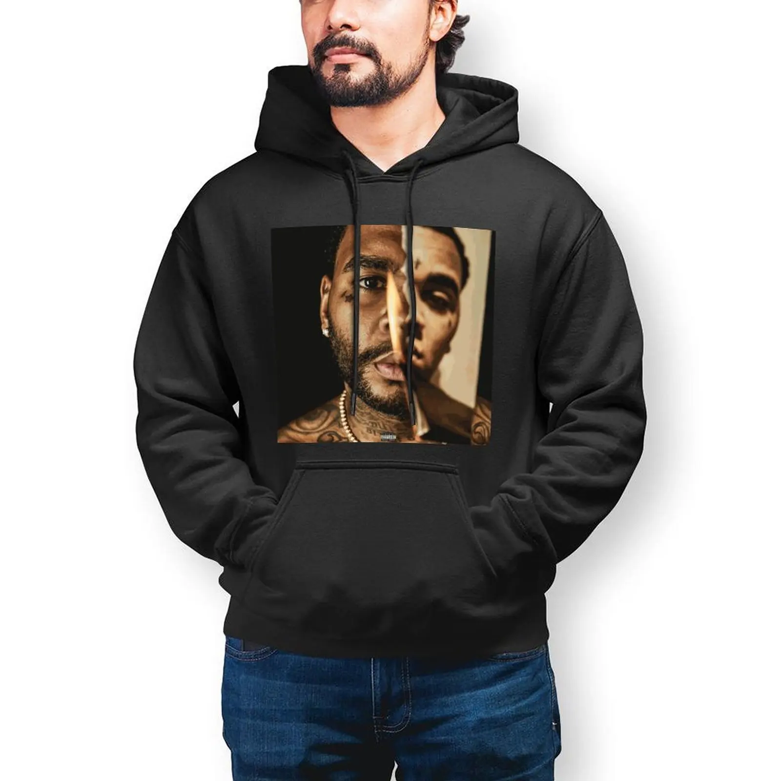 Kevin Gates Hoodie I'm Him Streetwear Winter Hoodies Cool Long Sleeve Cotton Pullover Hoodie Mens Oversized