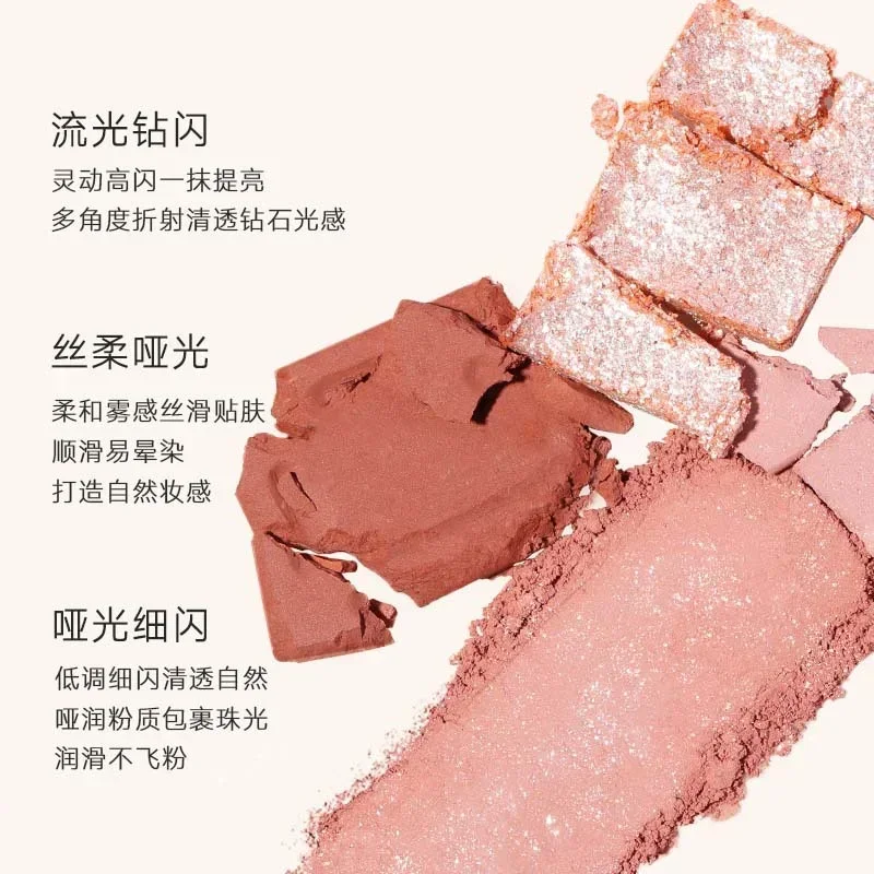 Focallure 5-kleuren Oogschaduw Palet Matte Parelgeur Shimmer langdurige Rose Kleur Waterdicht Anti-zweet Korea Make-Up Cosmetische