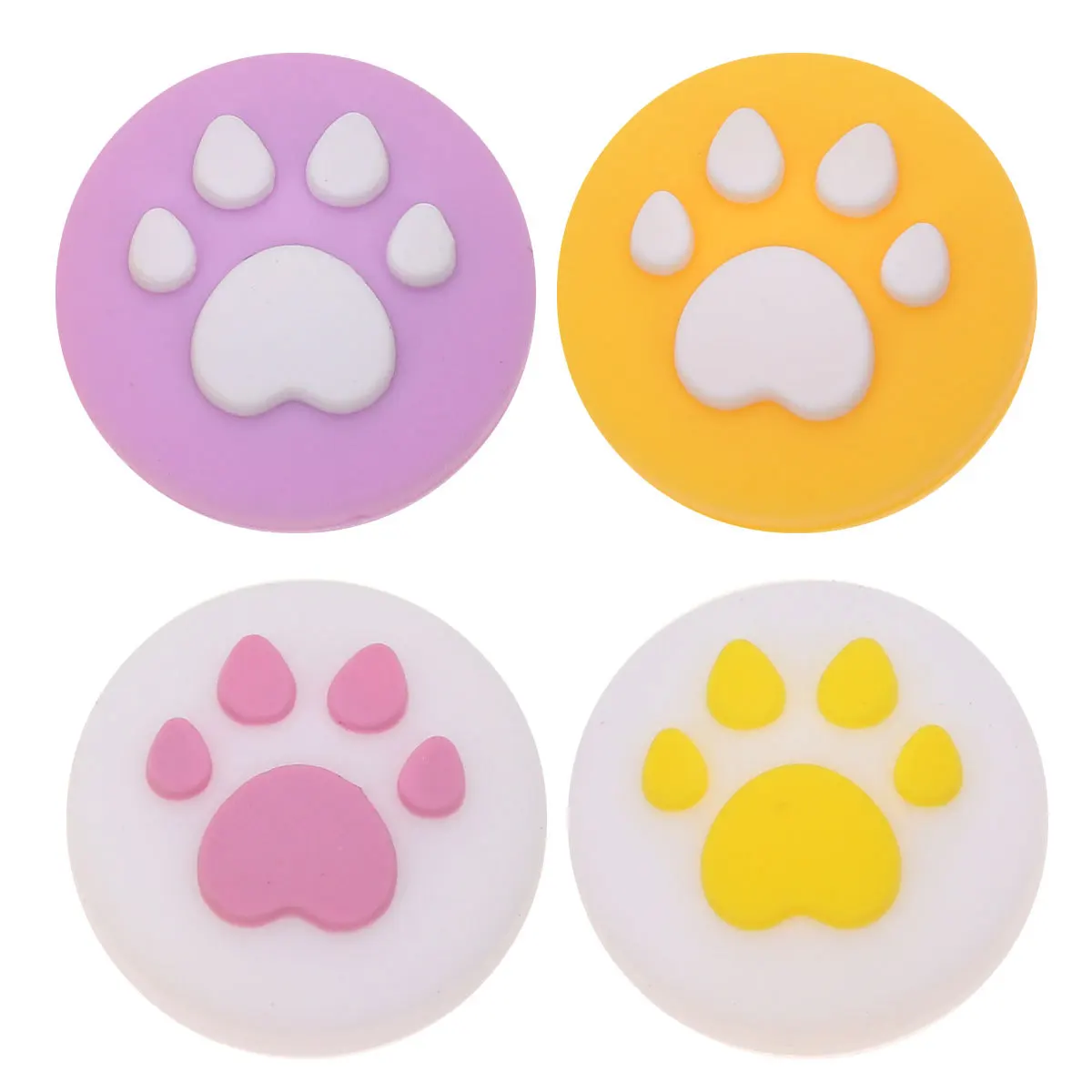 

4 Pcs Cat Claw Design Rocker Cap Split Joystick Sleeve Silicone Protective Cover