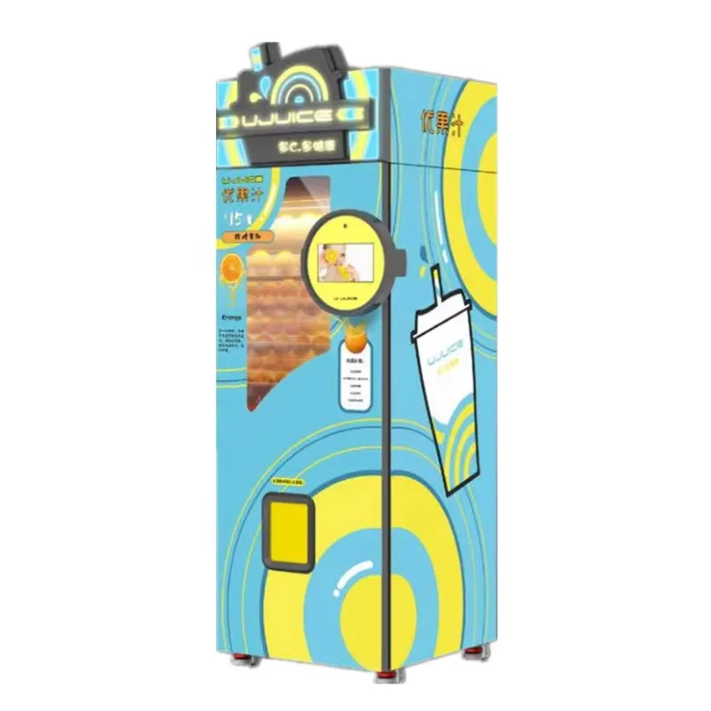 Customized Apple Juice Vendo Machine With Cash Credit Card Payment