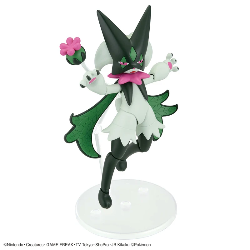 Bandai oryginalna oryginalna figurka Pokemon zestaw modeli do składania Pokemon Evolution Meowscarada kolekcja Model postaci zabawki dla dzieci prezenty