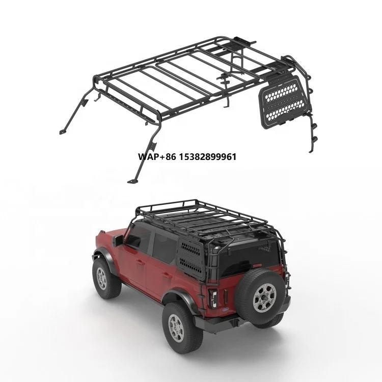 

New Style Durable Aluminum Alloy Roof Basket Performance Parts Roof Rack Luggage Rack for Bronco