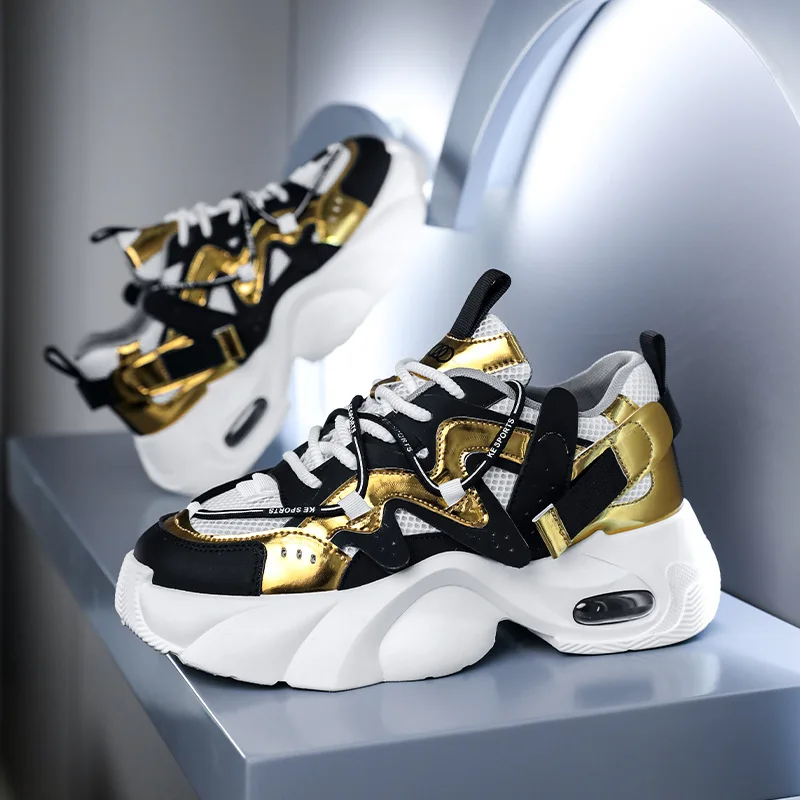 

Новинка 2025, стильные мужские кроссовки, удобные мягкие мужские туфли на платформе, высококачественная мужская обувь, увеличивающая рост Кроссовки Мужские