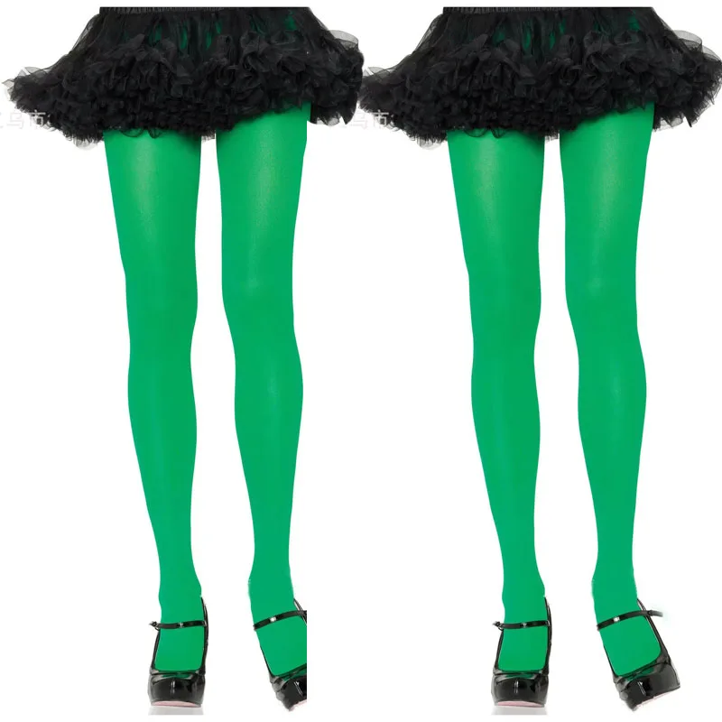 Sexy green Tights Girl Party Club Wear Pantyhose Women Green Carnival Stockings Female  Festival