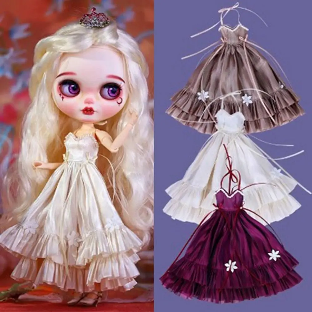 

Fashion Doll Overalls Pants Mini DIY Accessories Shirt Beret Clothes Cute Princess Dresses Shorts for azone ob24 Dolls