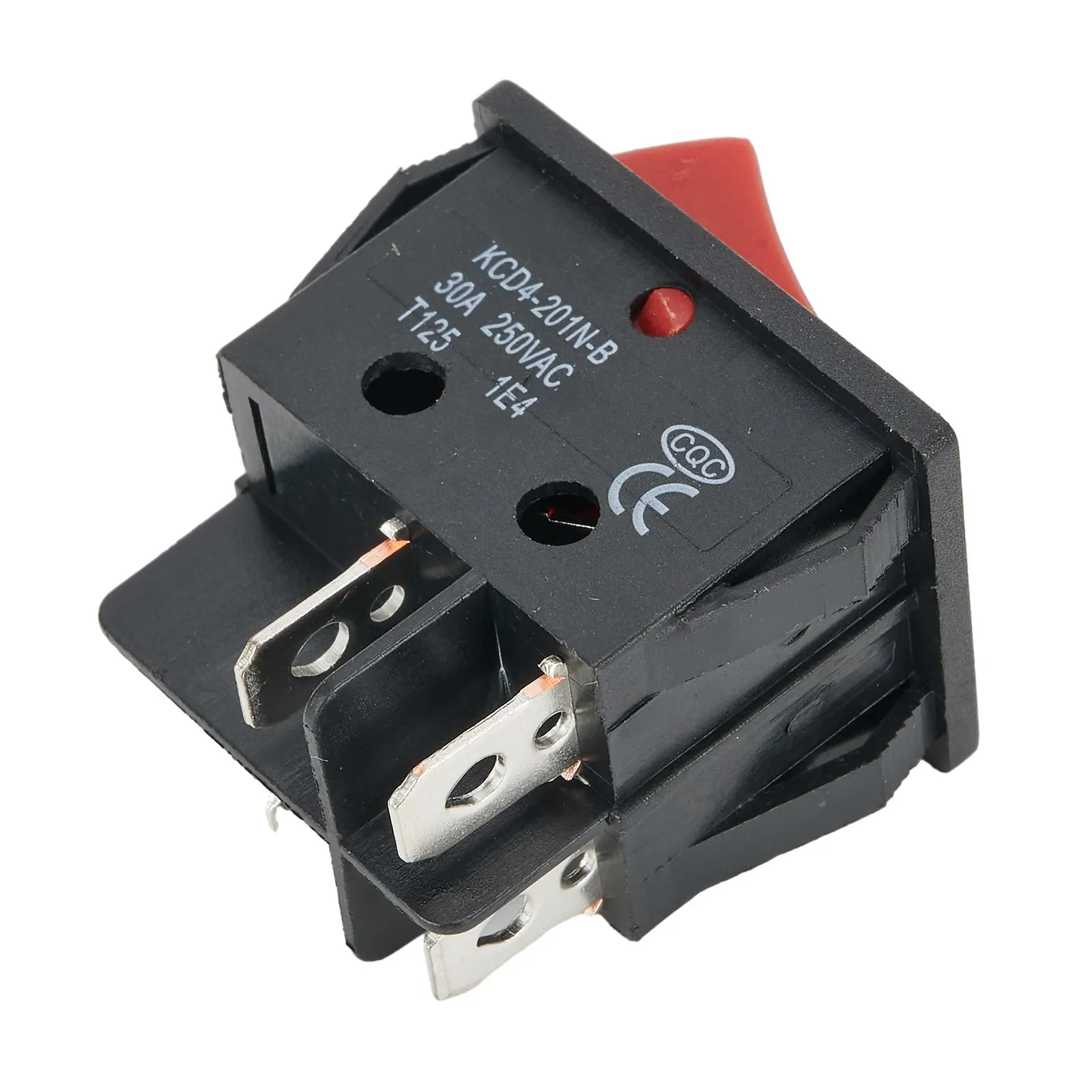 1pcs Electrical Equipment Power Switch Switches Red LED Rocker Waterproof Welding Machine 250VAC Heavy-duty Nylon