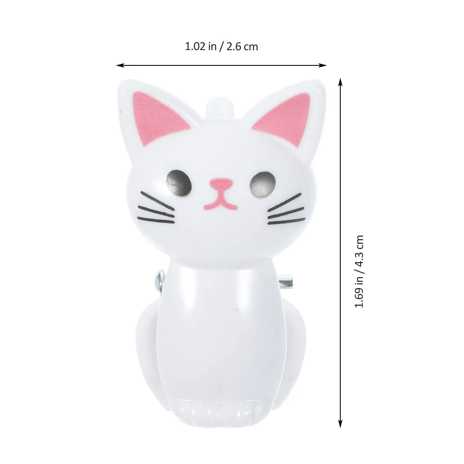 8 قطعة مقاطع تصميم القط المرح موثوقة مشابك الختم لأكياس رقاقة وجبات خفيفة وإيصالات مقاطع بلاستيكية متعددة الأغراض للمكتب المنزلي