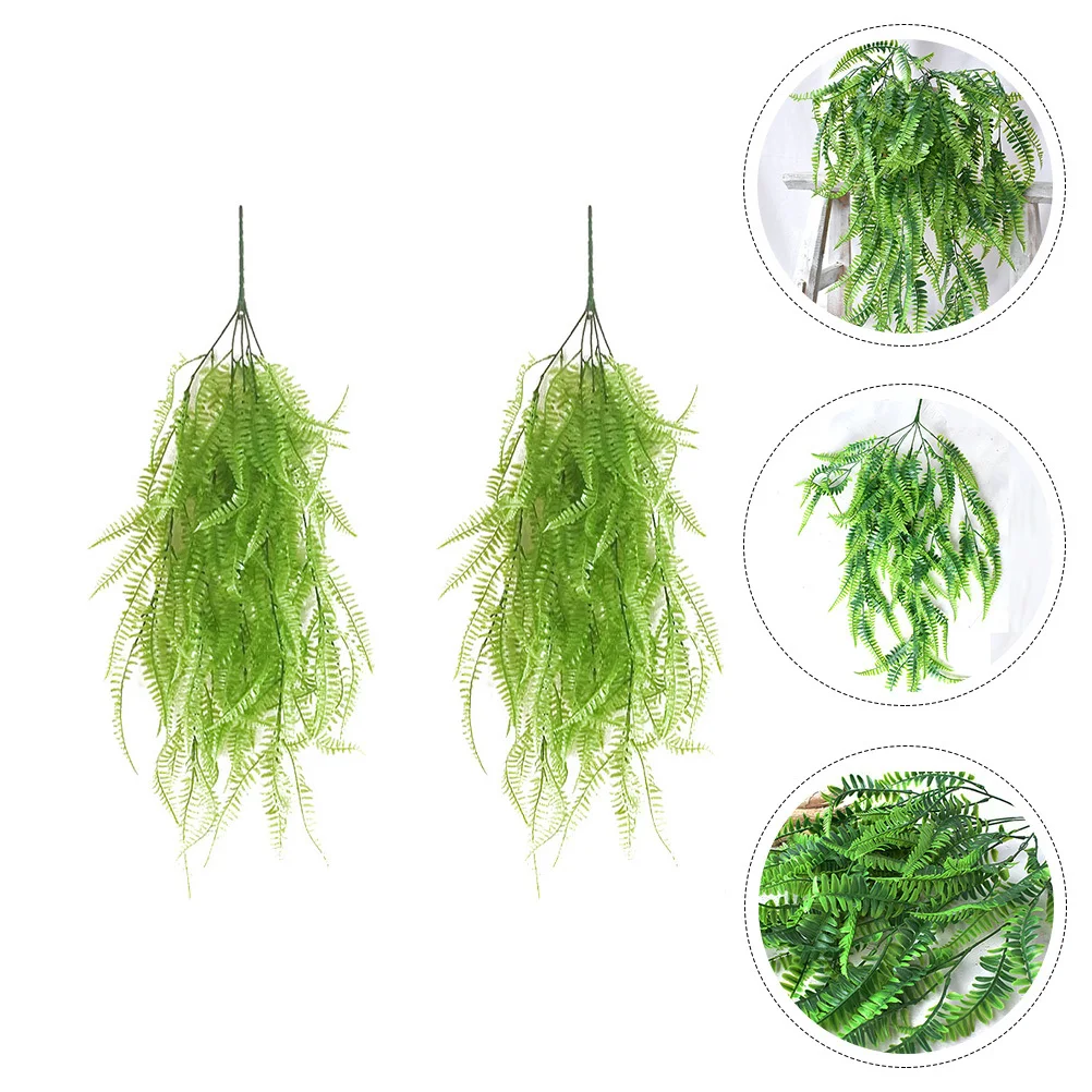

2Pcs Artificial Leaf Vine High Quality Safe Home Office Shop Decor No Maintenance Needed Vivid Beautiful Hanging
