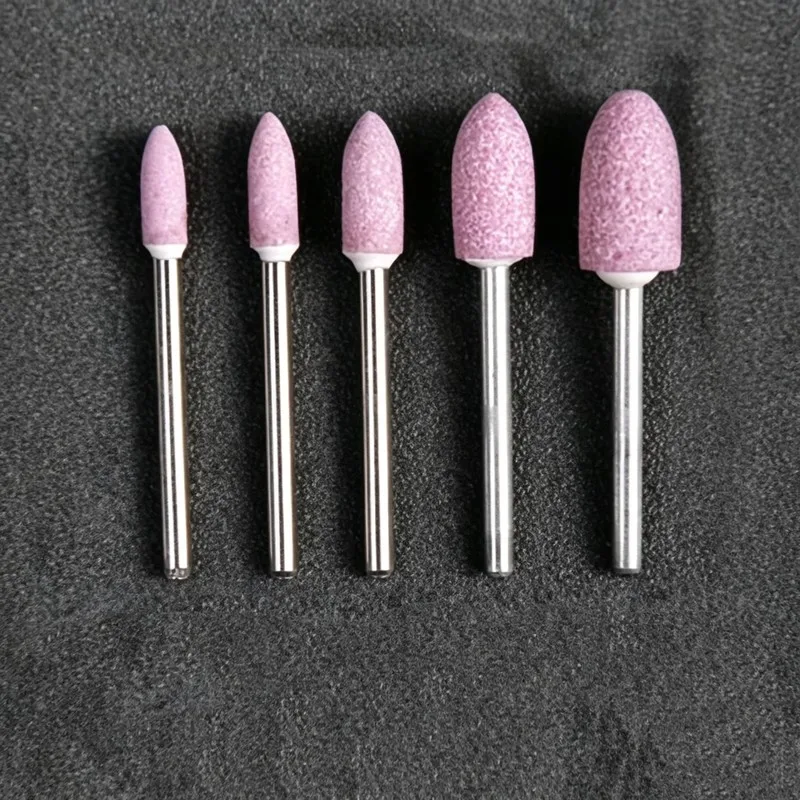 29Sets 4mm Pink Grinding Heads, for Flexible Shaft Machines, Uniform Cutting, Metal Polishing & Mold Finishing