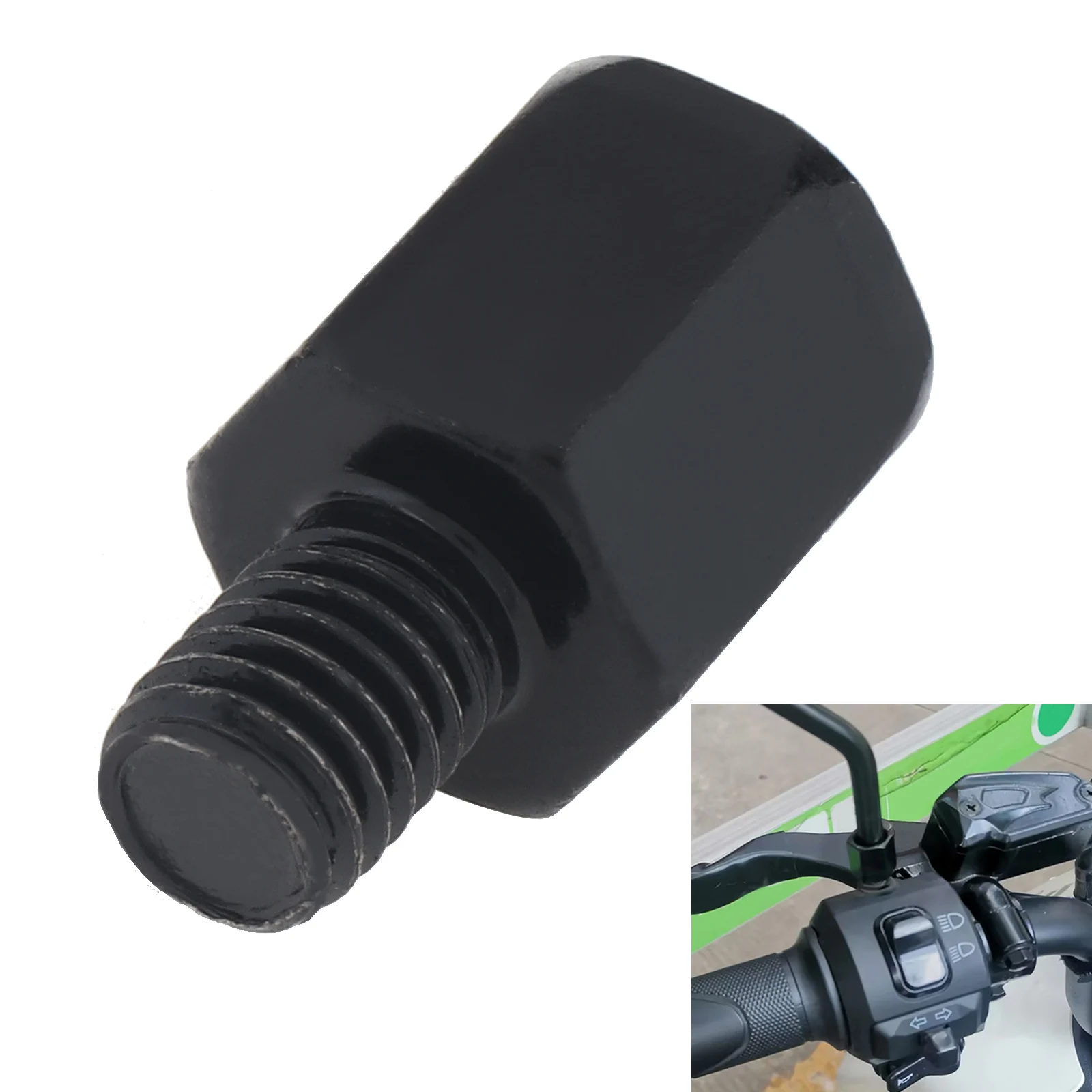 

1piece 8mm 10mm Motorcycle Rearview Mirror Adapter Screw Thread Adapter Bolt Clockwise Counterclockwise Motorbike Mirror Screw