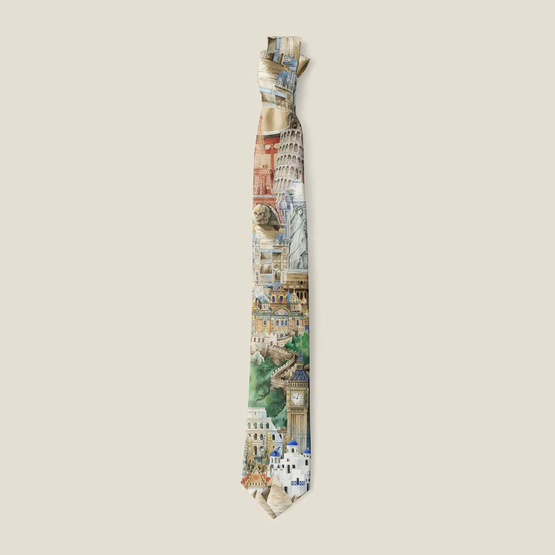 2025 Spring Original New 8cm Printed Tie Retro Ins Men's and Women's Wide Edition Vintage Casual Animal Tie