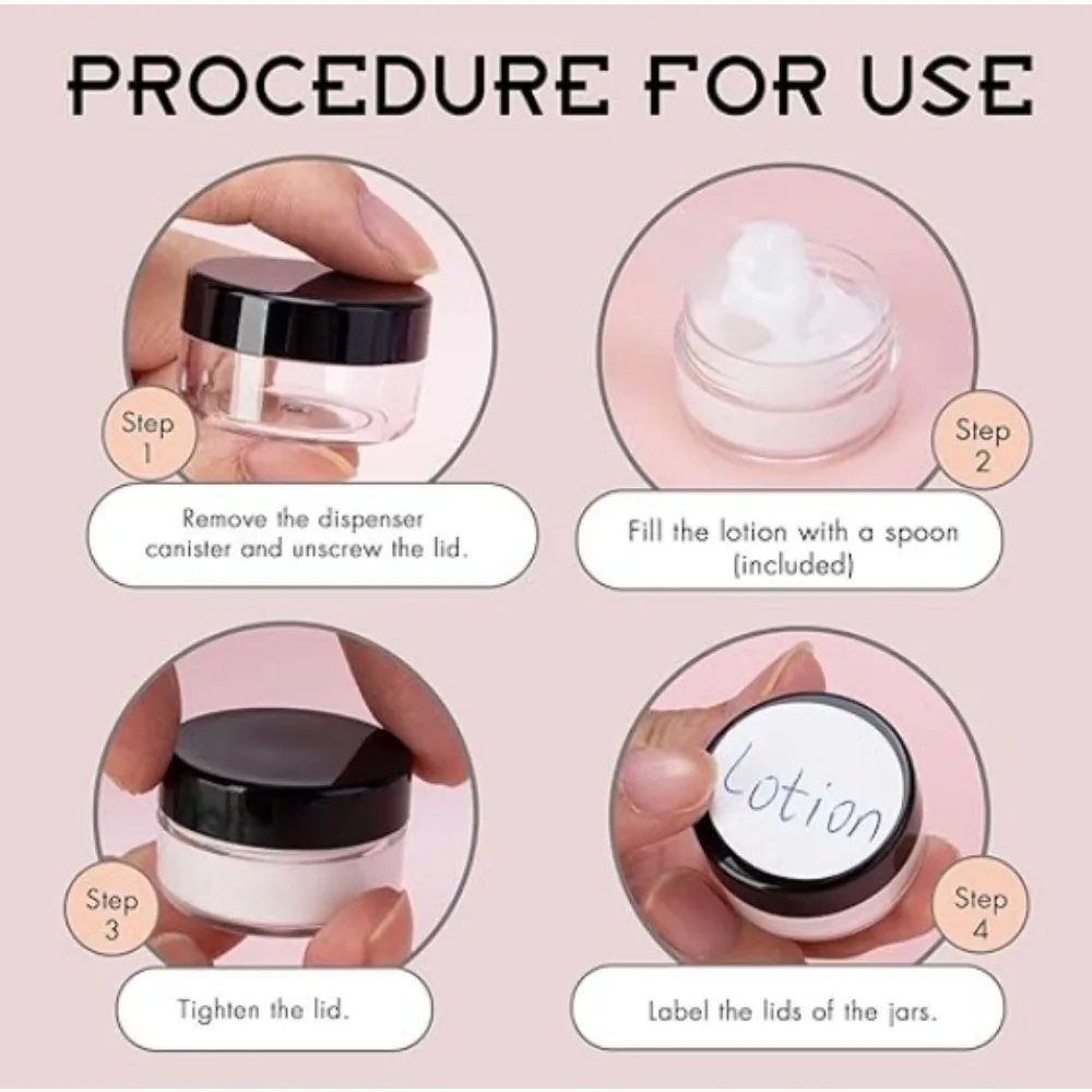 20PCS 5/10g Kunststoff Gesicht Creme Jar mit Deckel Auslaufsicher Reise Tragbare Kosmetische Probe Töpfe Shampoo spülung Container Fläschchen