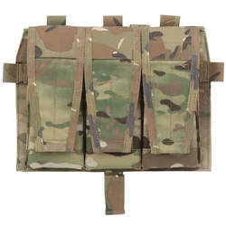 New AVS Detachable Flap Front Bag M4 556 Mag Pouch MBAV Tactical Vest Triple Magazine Pocket Plate Carrier Accessories Airsoft