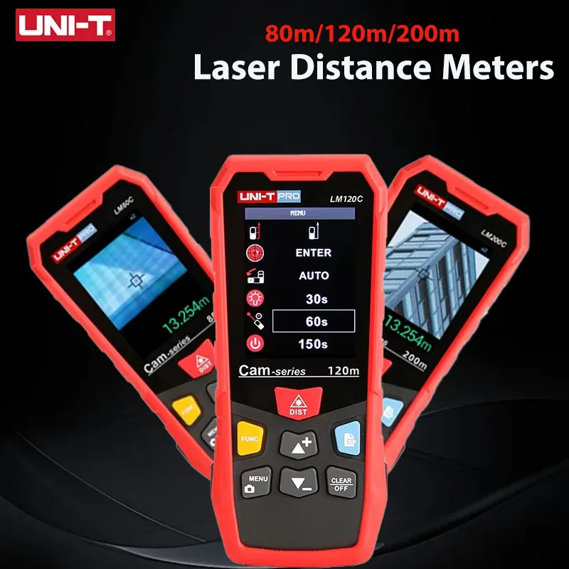 UNI-T Handheld Laser Rangefinder Distance Meter 40M 60M 80M 100M Medidor Laser Tape Build Measure Device Electronic Ruler