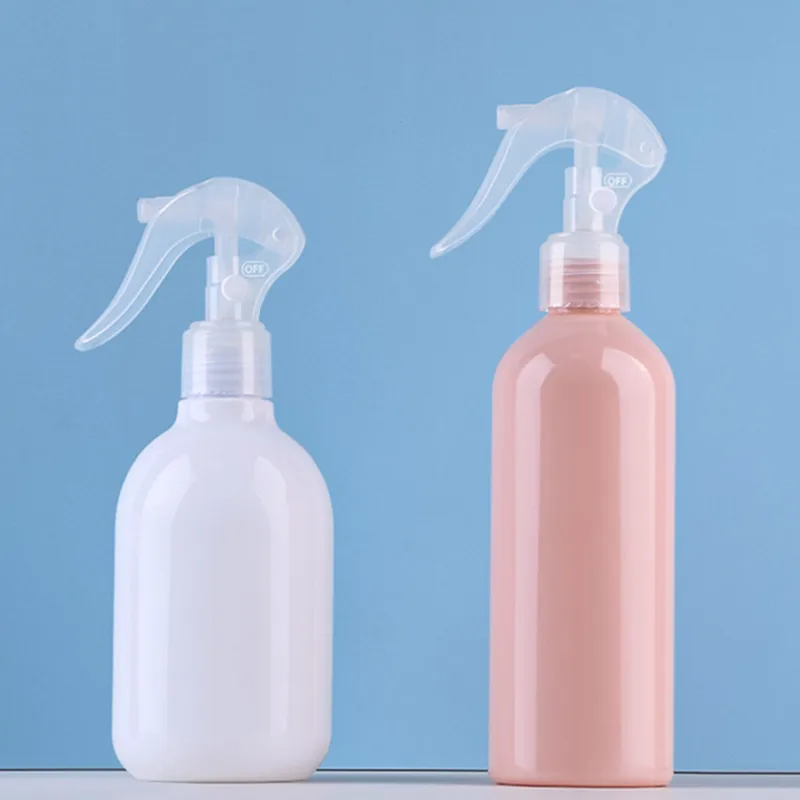 10/30pcs 250ml White Plastic Bottle With Sprayer 260ml Pink Spray Perfume Trigger Sprayer Refillable Bottle Empty Container