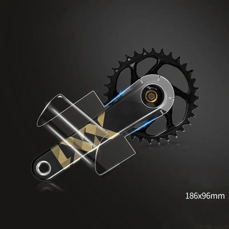 

U2JB 2 листа, полная защитная пленка для велосипеда, прозрачная пленка для велосипеда, защита для кривошипа, наклейки для набор