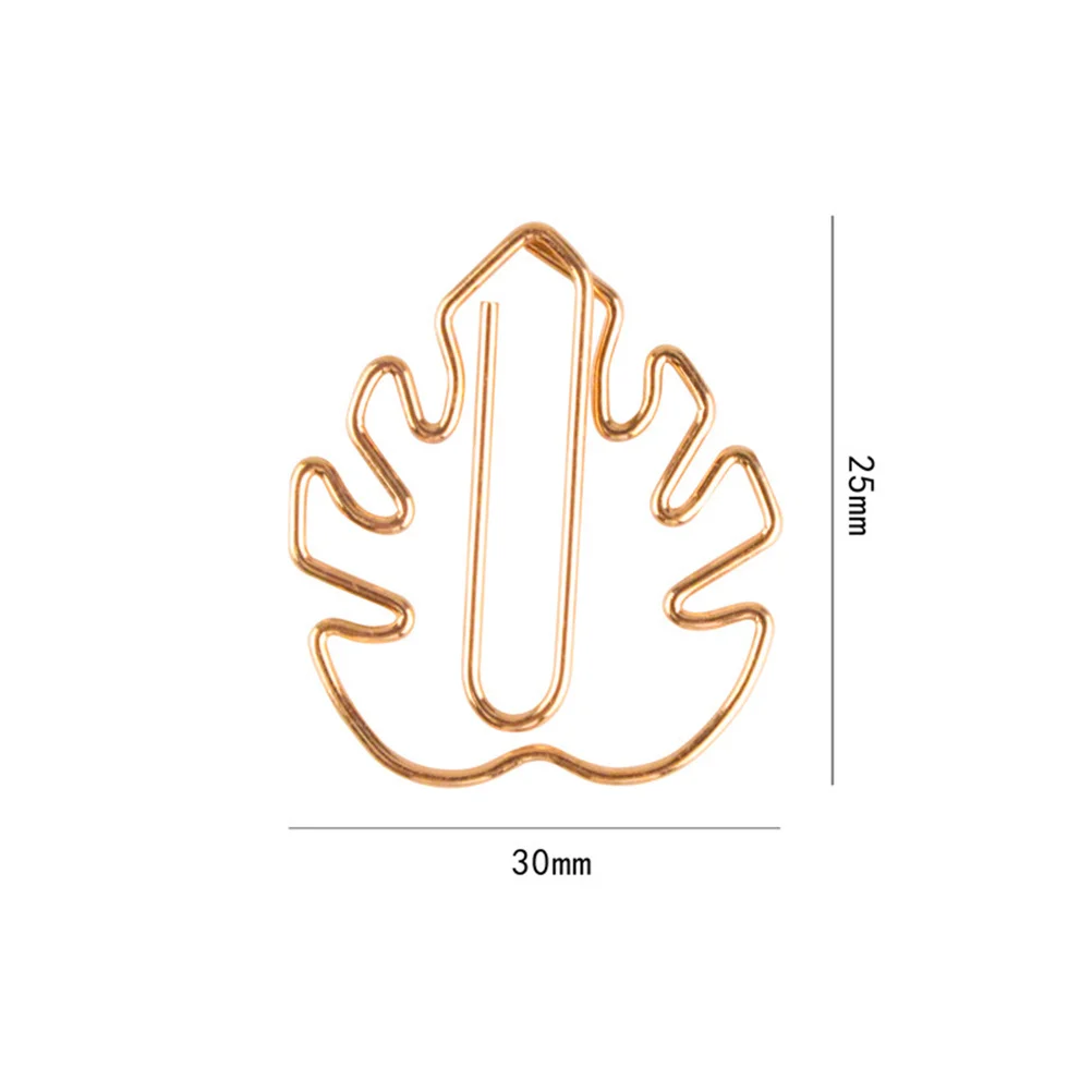 

10pcs Cartoon Shape Paper Bookmark Clips Metal Golden Perfect for School Office Paper Clips Home Storage