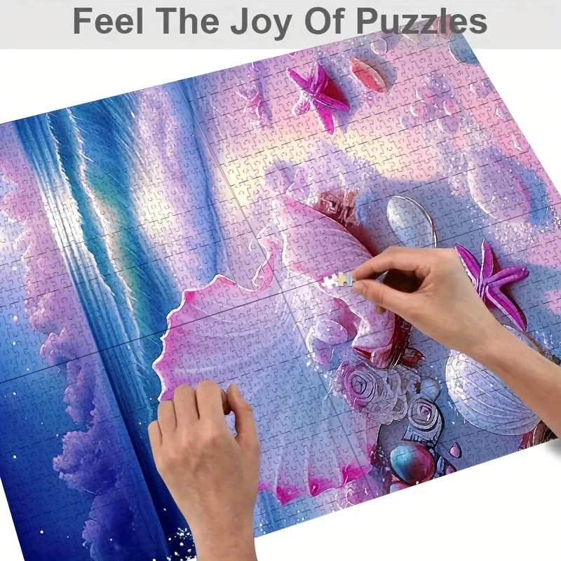 1000 قطعة من أحجية الصور المقطوعة النابضة بالحياة للبالغين - حرفة يدوية متينة، تصميم محمول، صديق للمبتدئين، 38.0 سم × 26.01 سم، P #4