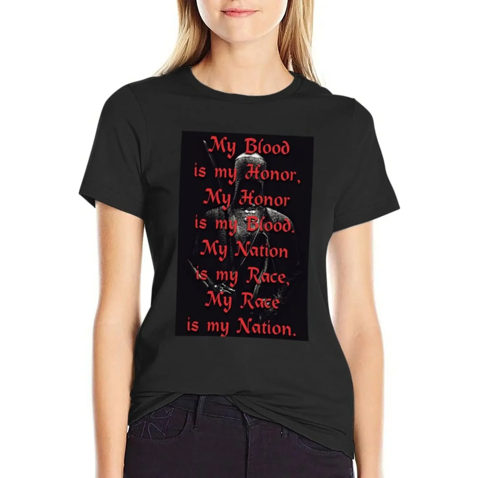 

Blood & Honor T-shirt tees summer clothes Blouse fashion woman blouse 2024