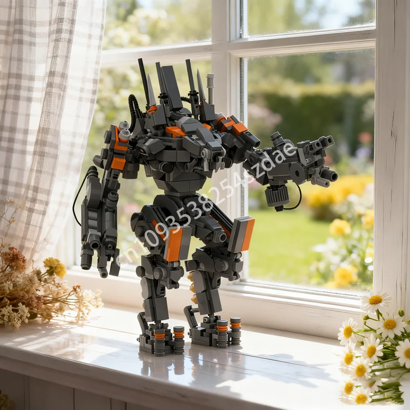 

673 шт. MOC округ 9 Мех, креветка, база данных, наборная модель, строительные блоки, идея «сделай сам», развивающая игрушка, детские рождественские подарки на день рождения